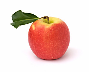 Red apple isolated on white background