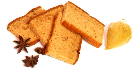 pain d'épices tranché