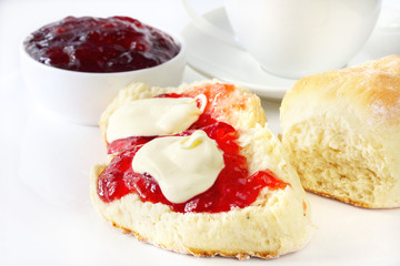 Scones with Jam and Cream
