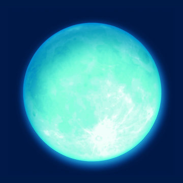Mond blau