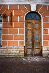 brick & abandoned door