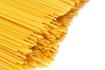 pasta over white background