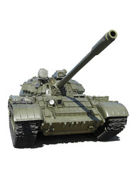 Russian tank isolated