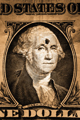 George Washington mit Kopfschuss - Untergehende Weltmacht USA