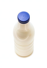 Bottle with milk isolated on white