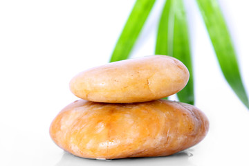 stones zen isolated on white