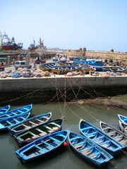 Port de pêche d'Essaouira au Maroc