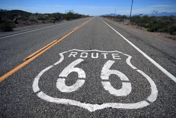 Photo sur Plexiglas Route 66 Route du désert Route 66 en Californie