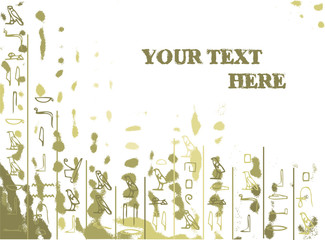 Egyptian hieroglyphs, write your text here