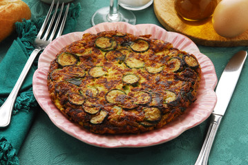 Frittata con le zucchine - Contorni - Ricette della Lombardia