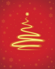 Abstract christmas tree