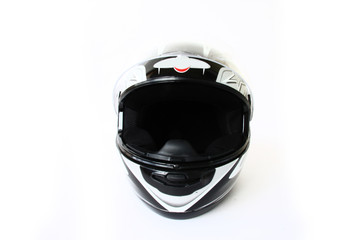 motorbike helmet isolated on a white background