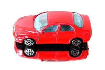 Fototapeta na wymiar sport red car