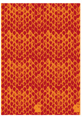 Two-tone modular snake skin texture.