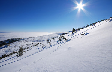 Winter mountains