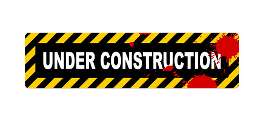 An illustration of an under construction sign