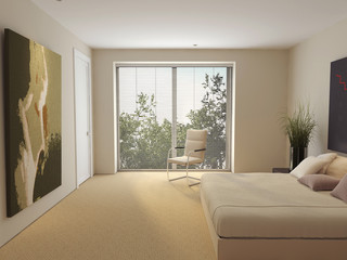 interior, bed, gobelin