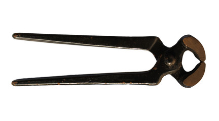 Pinchers pliers tools isolated over white