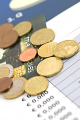 Concept of economy and financial - shallow dof