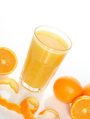 Glass of orange juice