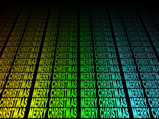 colourful Merry Christmas text
