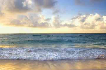 Fototapeta na wymiar Barbados Sunset