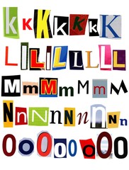 Alphabet Letters Unique Set Part 3 of 5