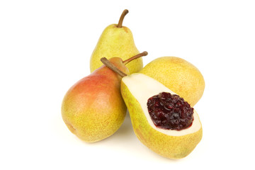 Pears and cherry jam