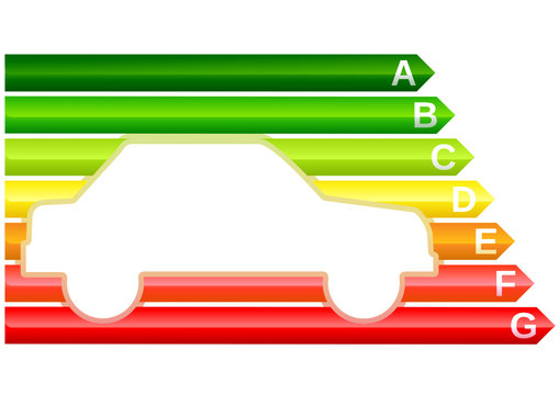 performance énergétique des véhicules (métal détouré)