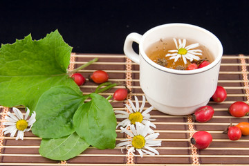 medicinal decoction with different plants
