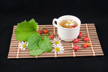 medicinal decoction with different plants
