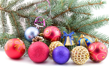 christmas decoration on a white background