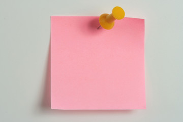 pink note with yellow
