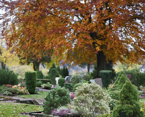 Alter Friedhof im Herbst