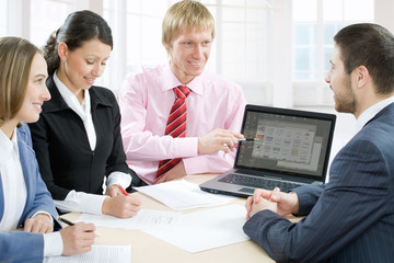 Teamwork in the office