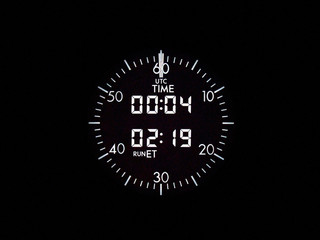 Flight deck clock