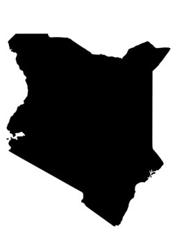 vector map of Kenya