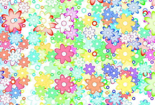 Cute Spring Flowers Abstract