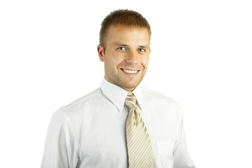 Portrait of a young handsome businessman