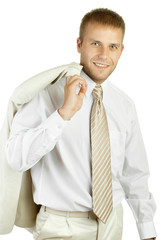 Portrait of a young handsome businessman