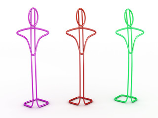 Fototapeta premium row of mannequins