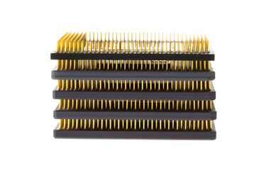 Stack of computer microprocessors