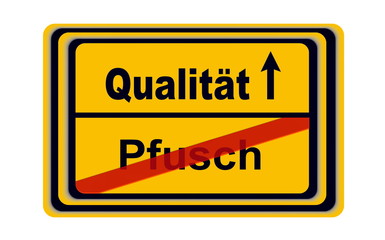 Geschäftskonzept - Qualität