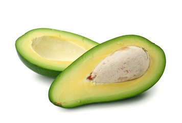 Avocado Fuerte isolated on white background