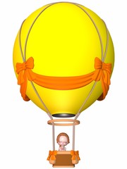 Little Balloon Driver-3D Figur