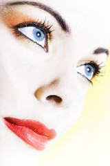 Naklejka premium colorful beauty woman portrait