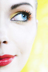 Fototapeta premium colorful beauty woman portrait