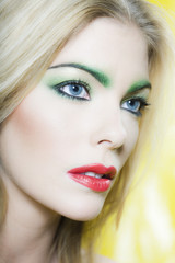Fototapeta premium colorful beauty woman portrait
