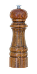 A pepper grinder isolated on a white background