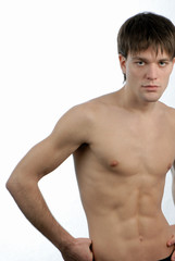 Fototapeta premium man with naked torso
